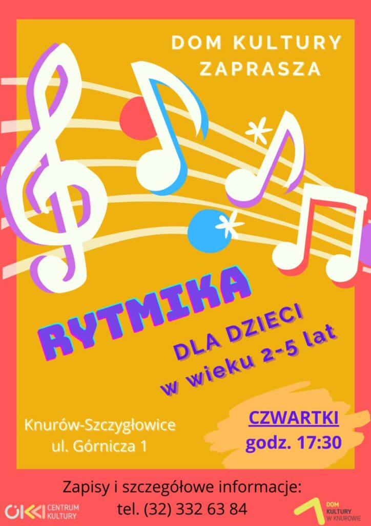 dom kultury knurow zajecia rytmiki rytmika