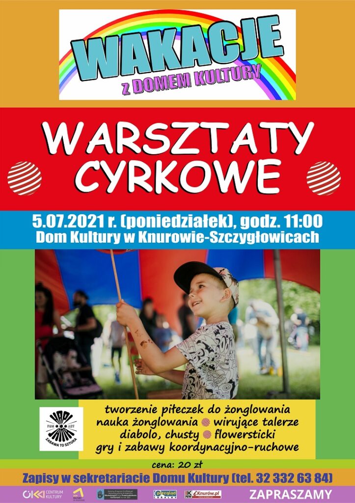warsztaty cyrkowe dom kultury knurow