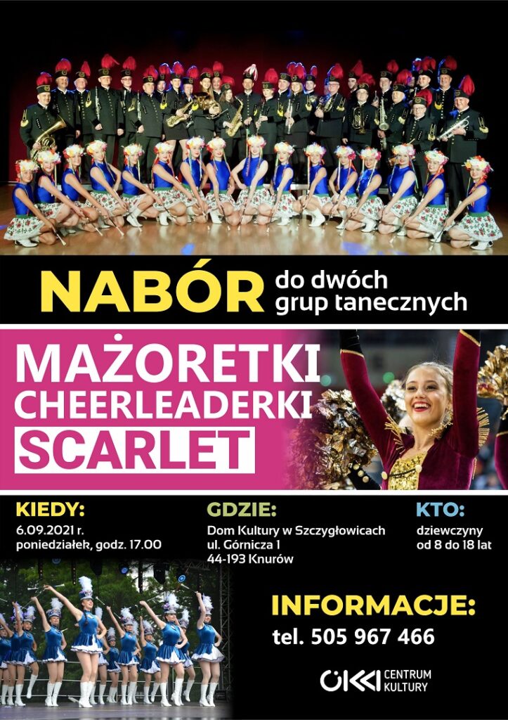 nabor do zespolu mazoretek scarlet knurow