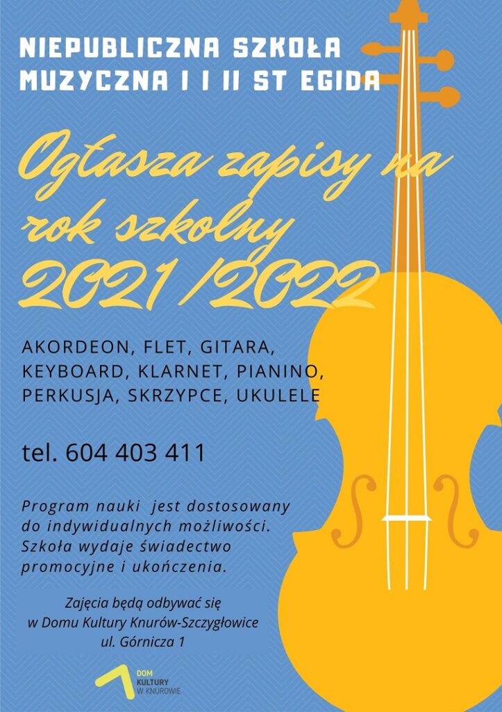 zajecia z gry na instrumentach dom kultury knurow