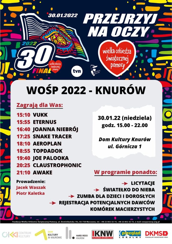 wielka orkiestra swiatecznej pomocy dom kultury knurow