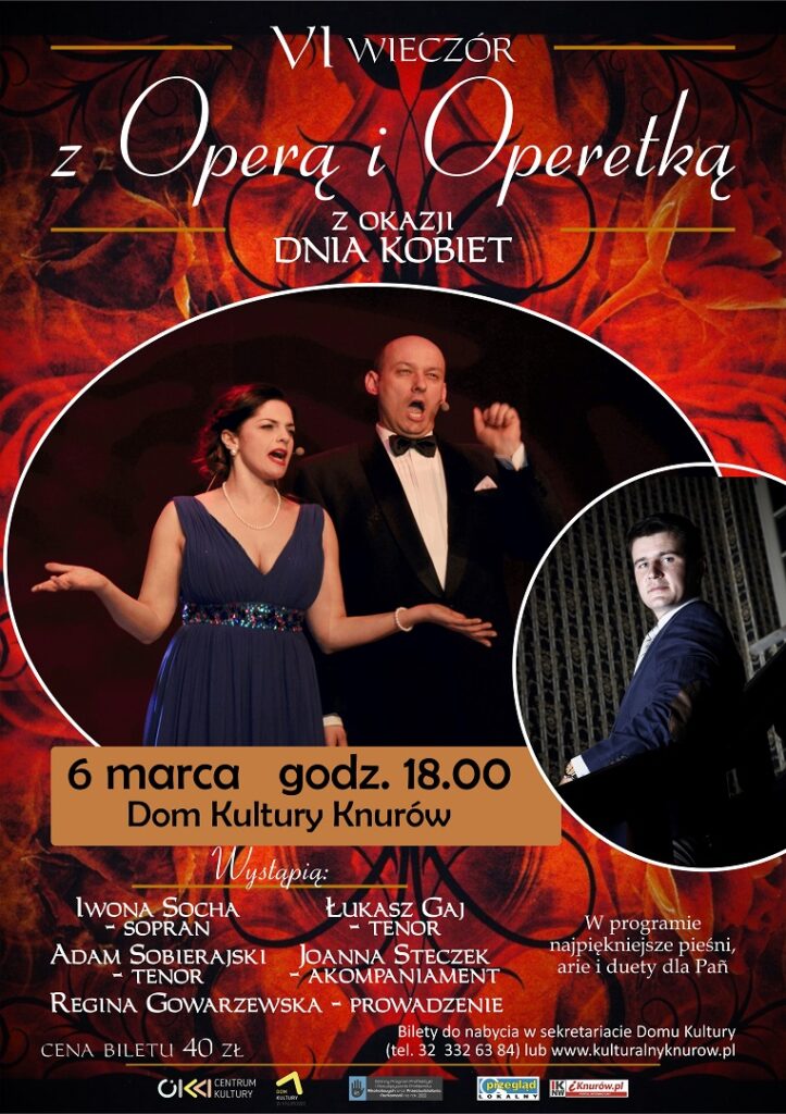 wieczor z opera i operetka dom kultury knurow