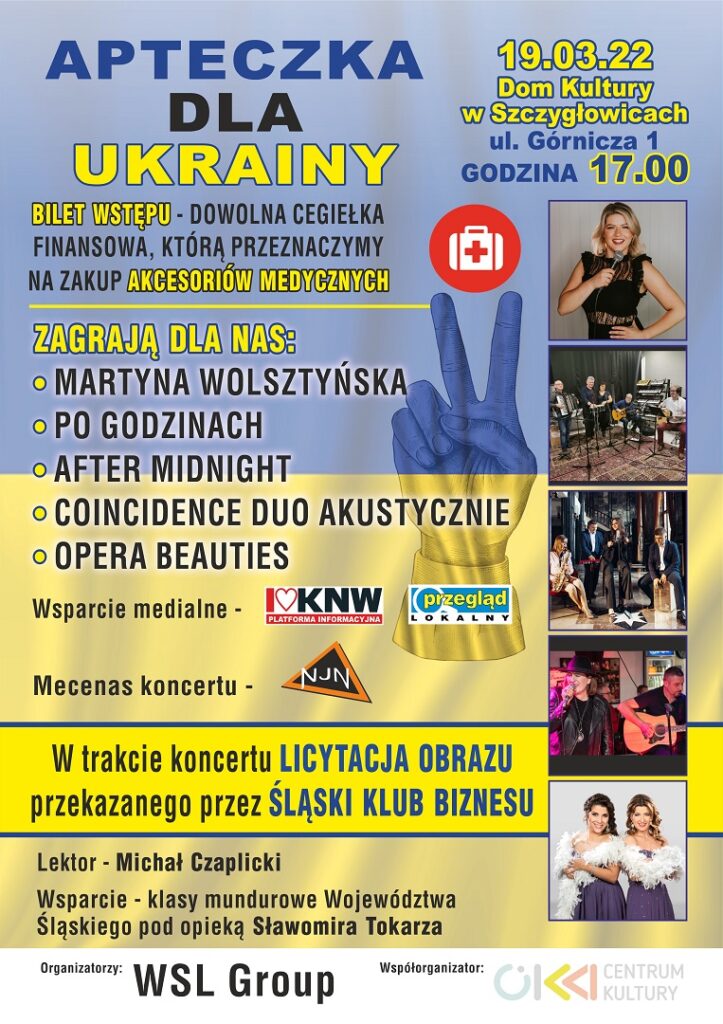 apteczka dla ukrainy koncert dom kultury knurow