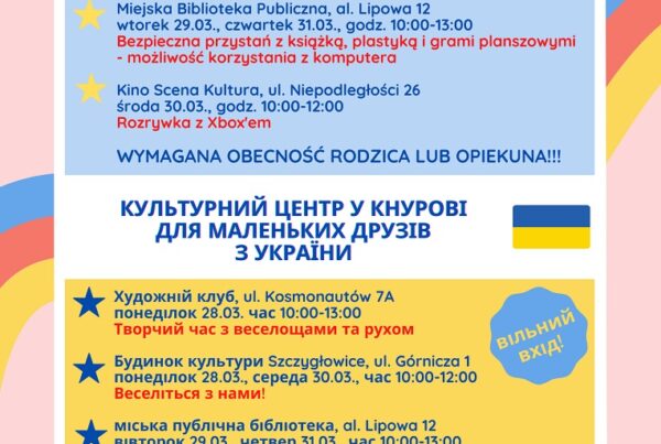 centrum kultury w knurowie dla dzieci z ukrainy