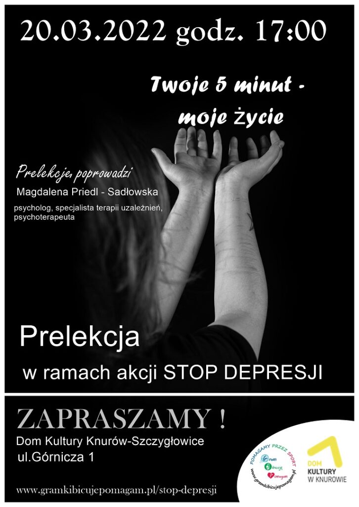 prelekcja stop depresji dom kultury knurow