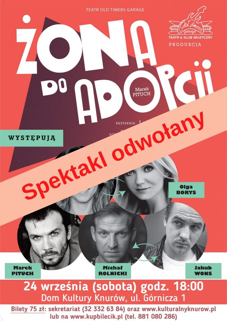 odwolany spektakl zona do adopcji