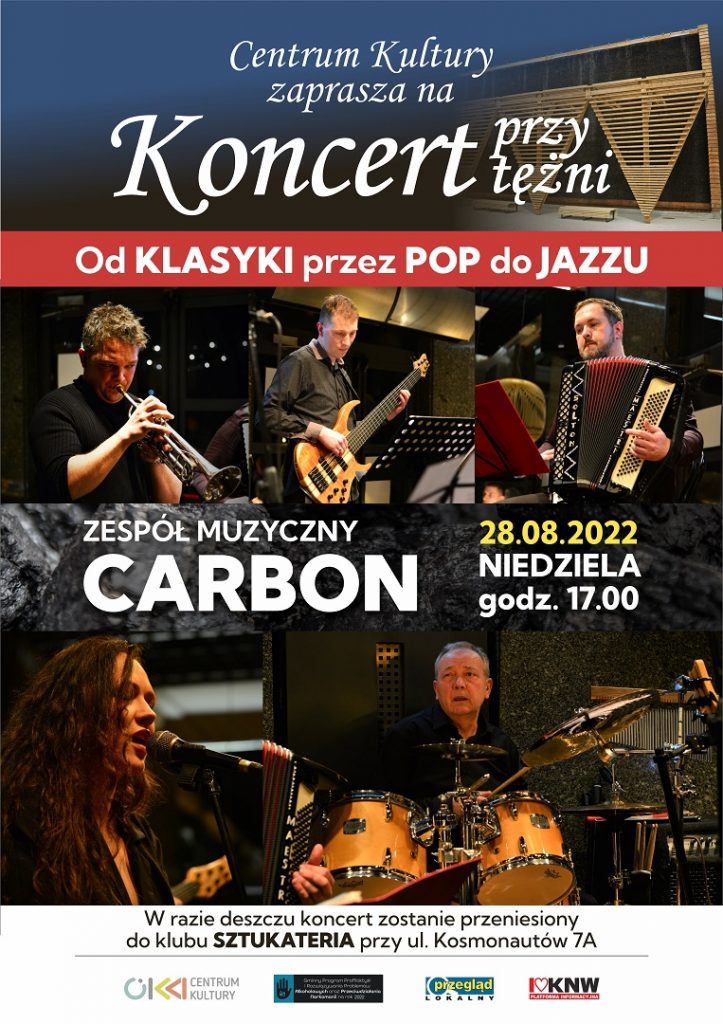 zespol carbon koncert przy tezni w knurowie