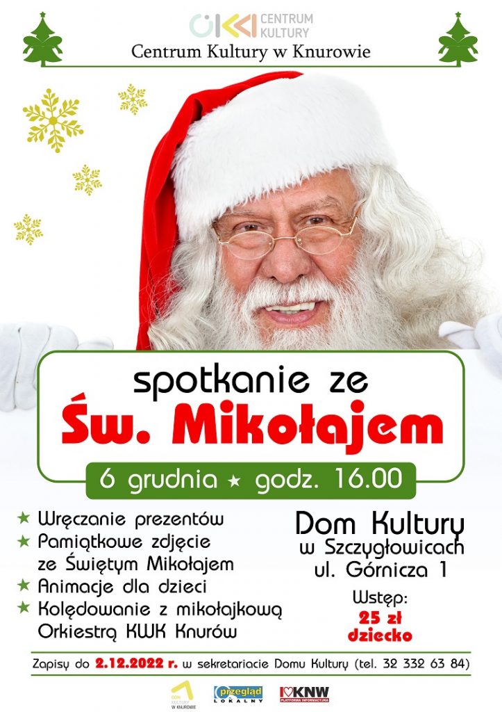 spotkanie ze swietym mikolajem w domu kultury knurow