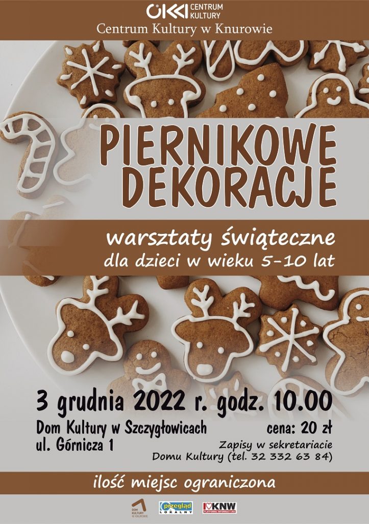 warsztaty piernikowe dekoracje w domu kultury knurow