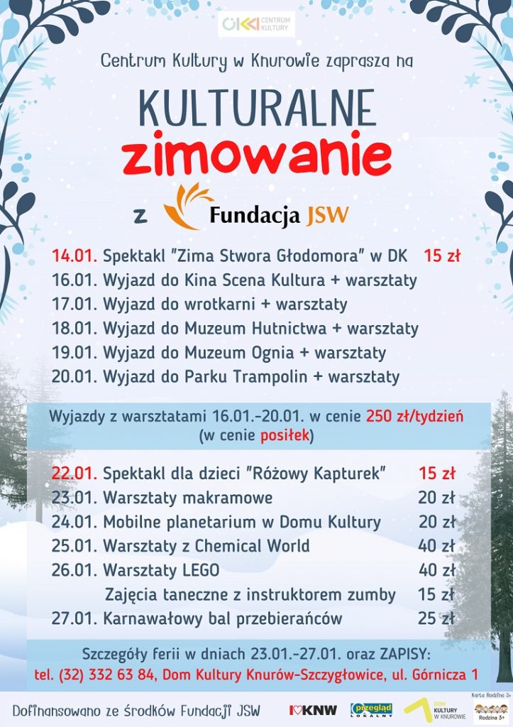 kulturalne zimowanie z fundacja jsw