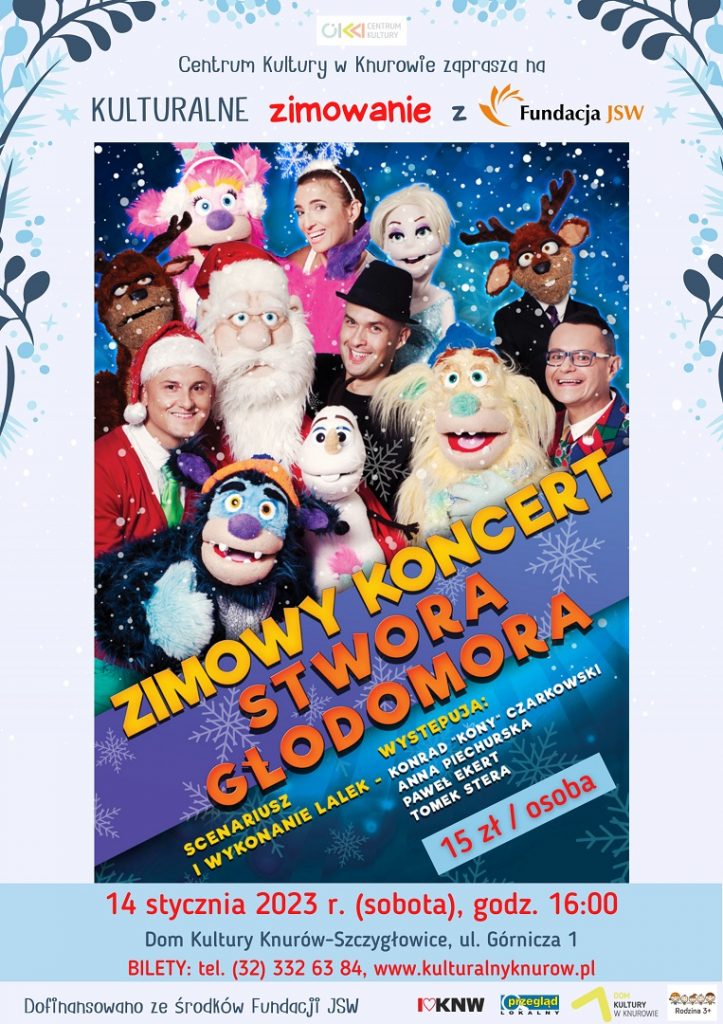 zima stwora glodomora kulturalne zimowe z fundacja jsw
