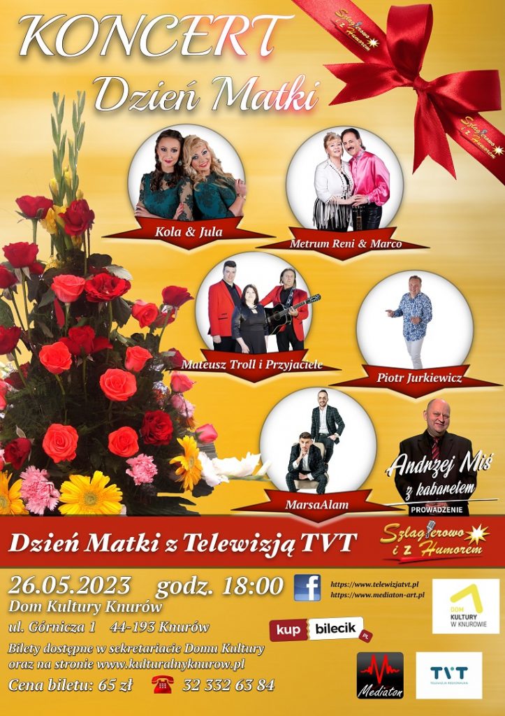 dzien matki z telewizja tvt dom kultury knurow szczyglowice