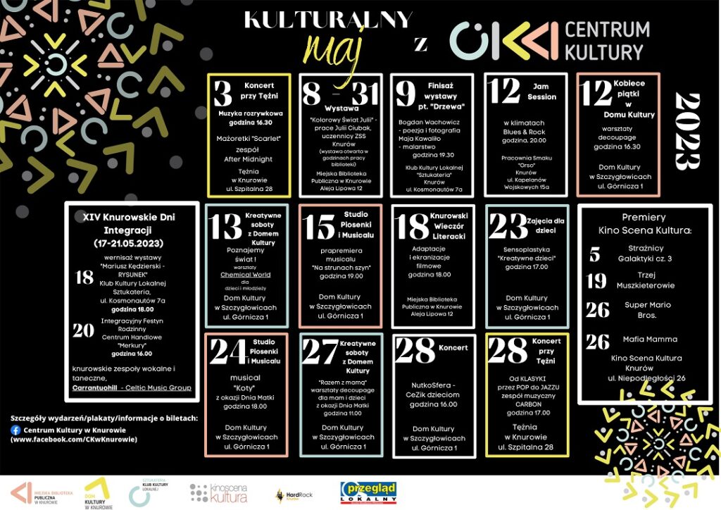 kalendarz wydarzen centrum kultury w knurowie maj
