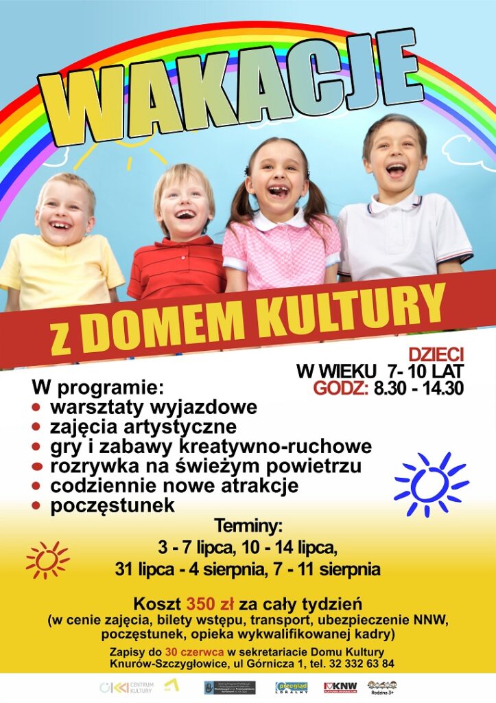 wakacje z domem kultury knurow szczyglowice