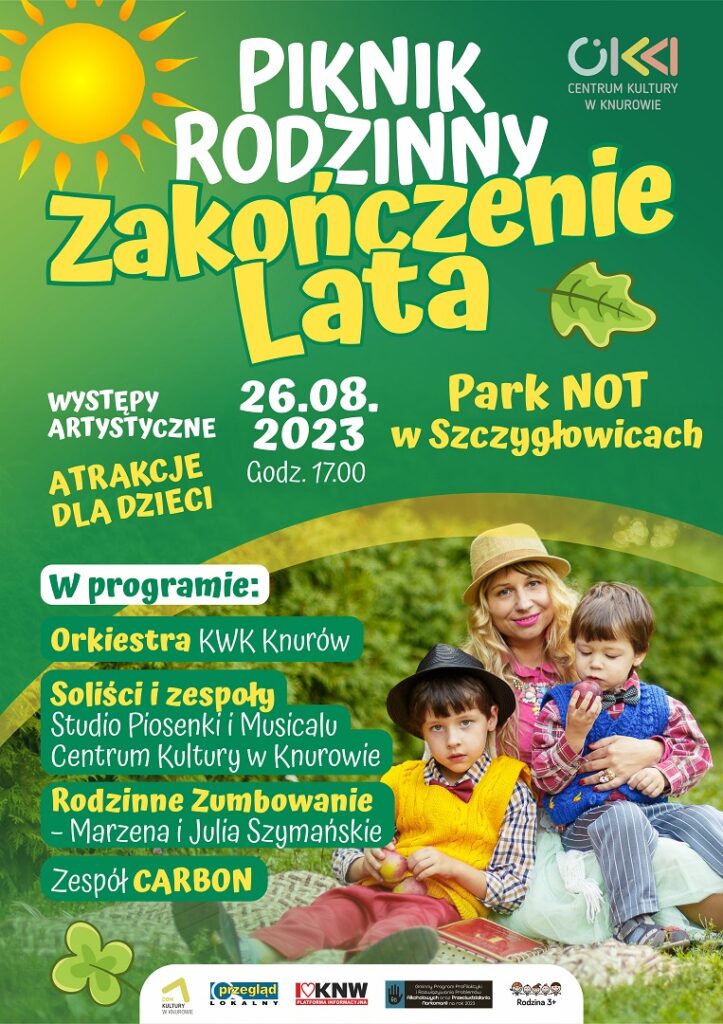 piknik rodzinny pozegnanie lata park not w szczyglowicach