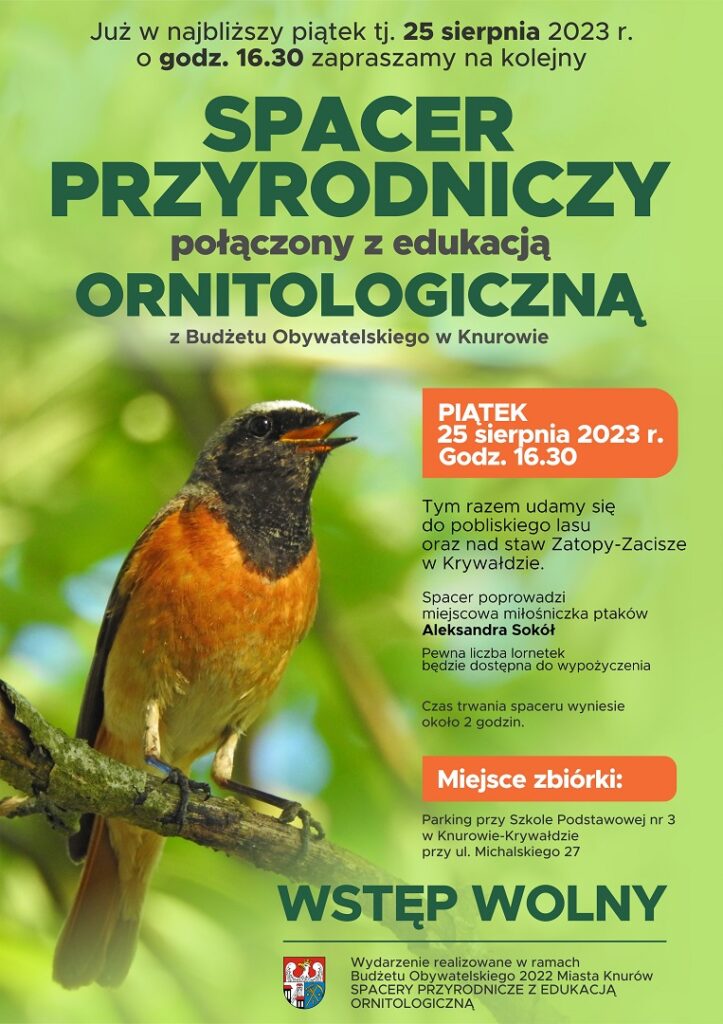 spacer przyrodniczy z ornitolozka