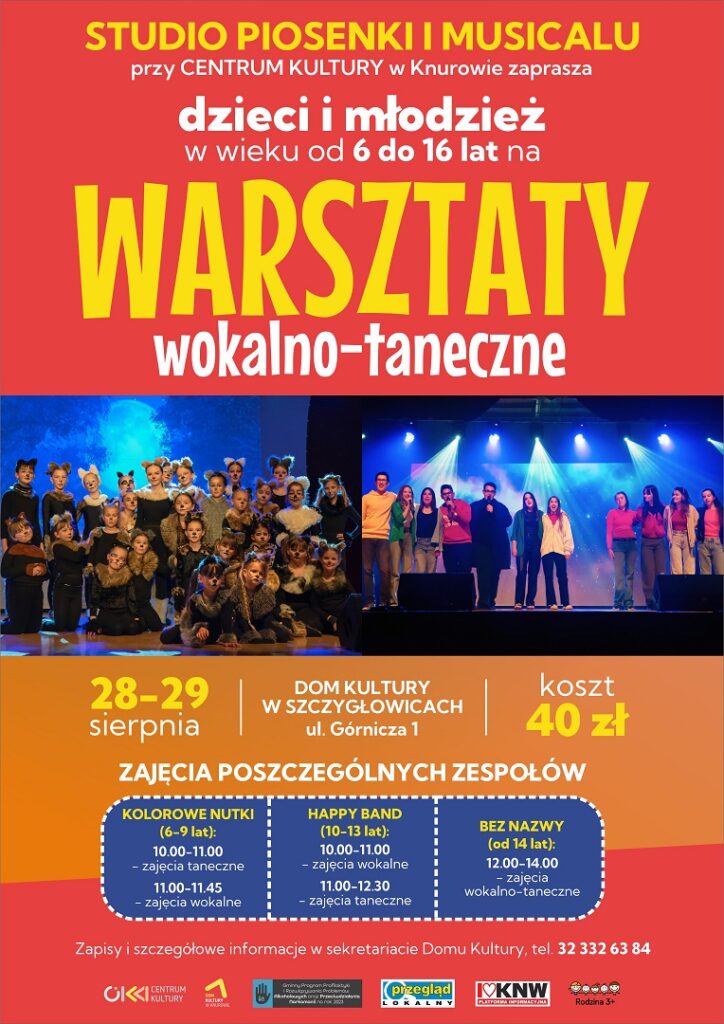 warsztaty wokalno taneczne studia piosenki i musicalu