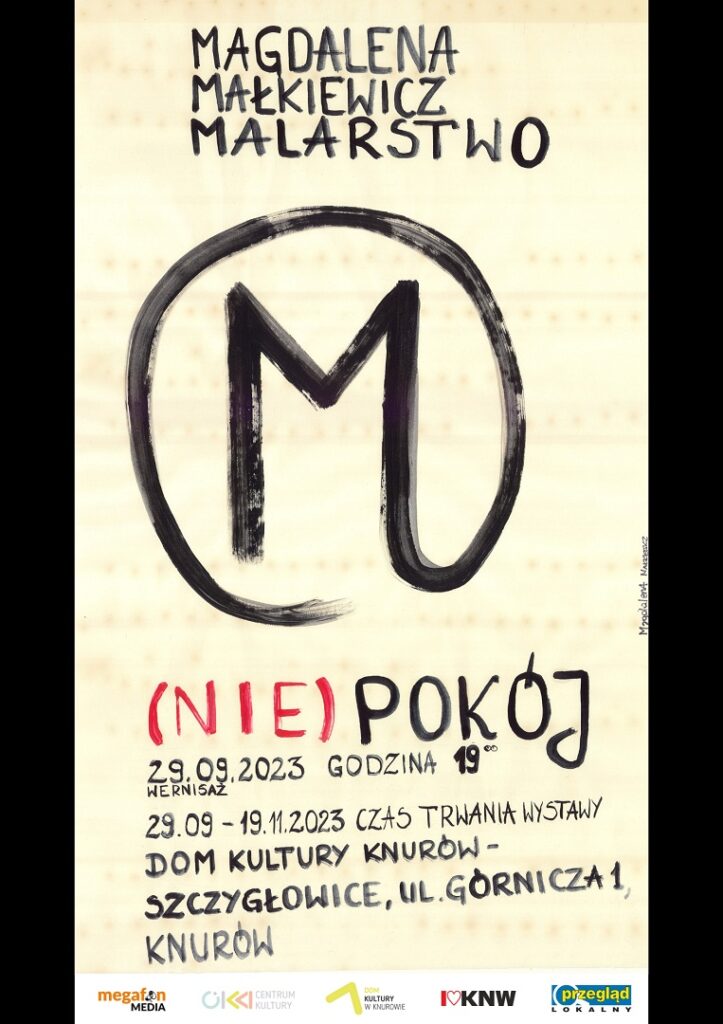 niepokoj wystawa malarstwa magdaleny malkiewicz dom kultury knurow szczyglowice