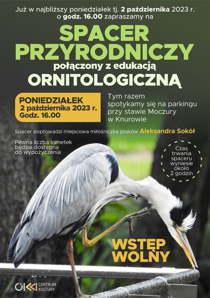 spacer przyrodniczy z edukacja ornitologiczna