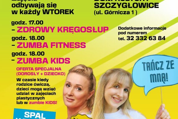 zumba fitness zumba kids zdrowy kregoslup dom kultury knurow szczyglowice