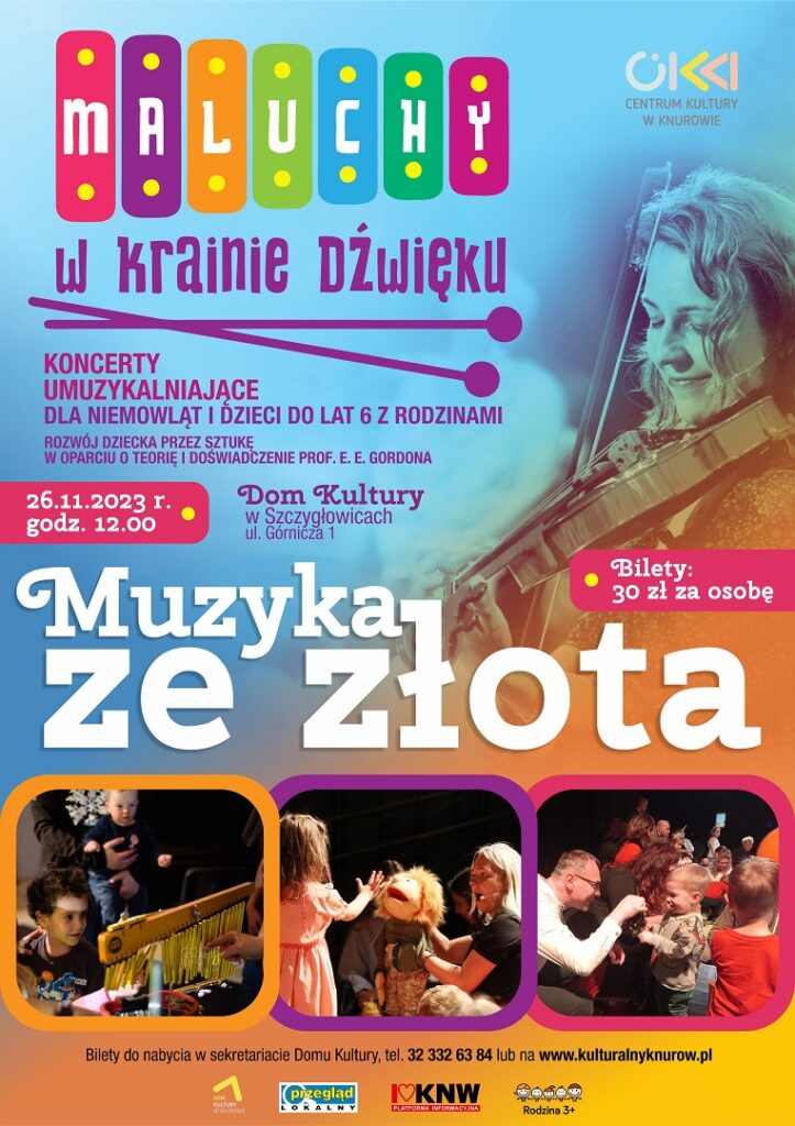 maluchy w krainie dzwieku koncert umuzykalniajacy dla niemowlat i dzieci do lat