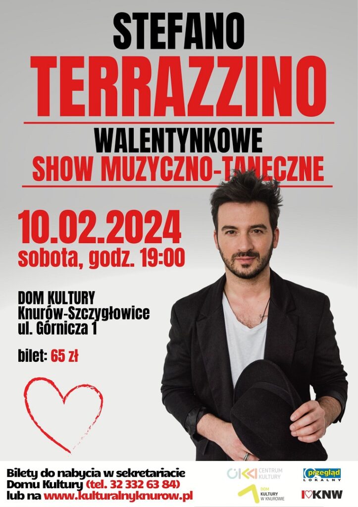 stefano terrazzino walentynkowe show muzyczno taneczne dom kultury knurow szczyglowice