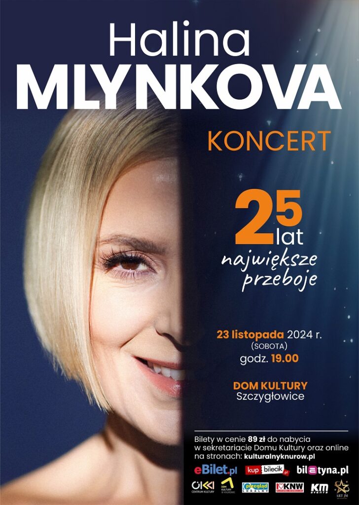 zmiana terminu koncert halina mlynkova dom kultury knurow