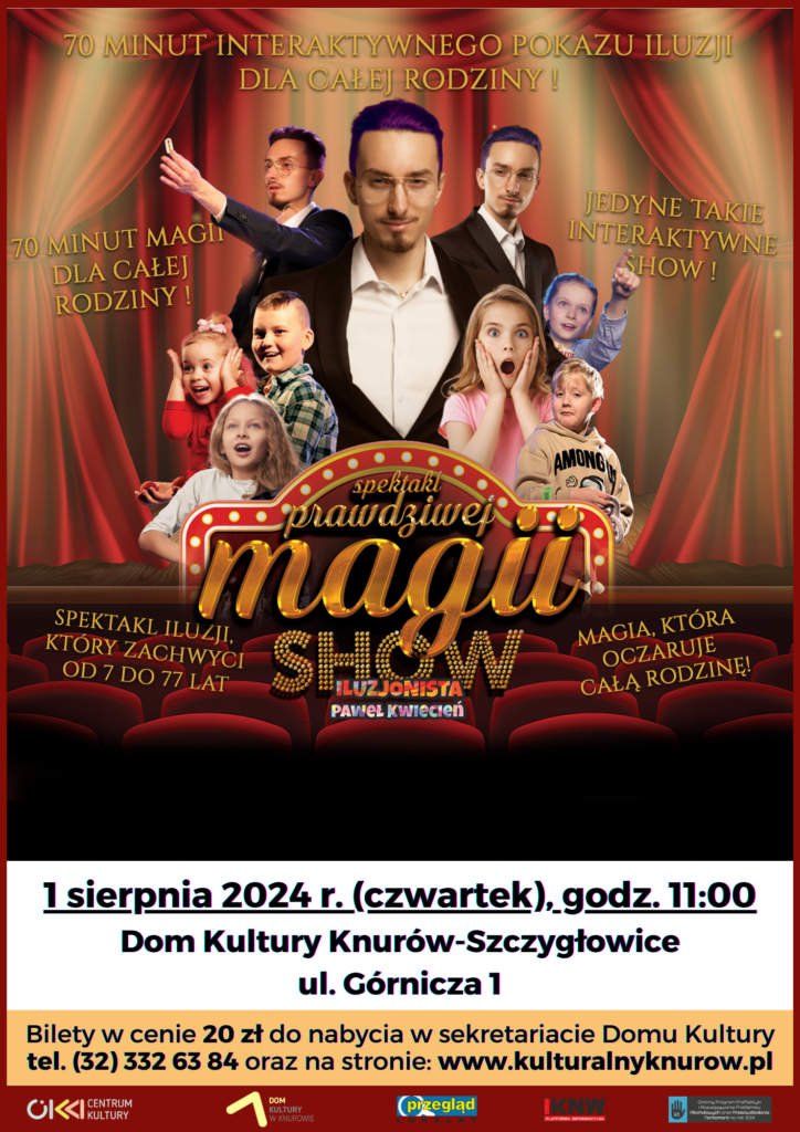 pokaz iluzji pawel kwiecien dom kultury knurow szczyglowice
