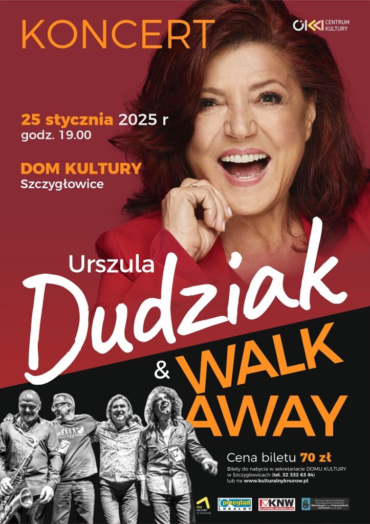 koncert urszuli dudziak i walk away dom kultury knurow