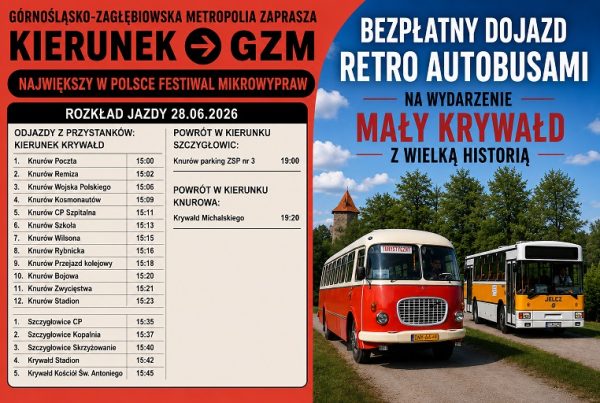 kierunek gzm przejazd retro autobusem