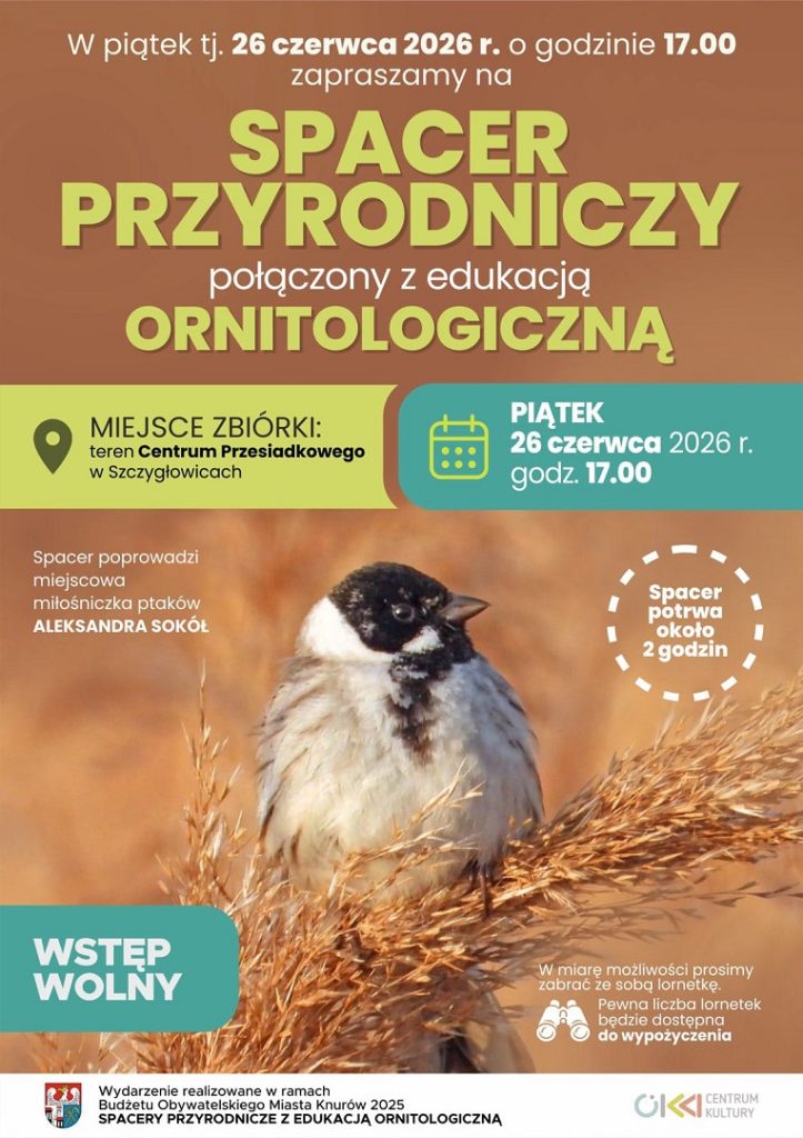 spacer przyrodniczy z edukacja ornitologiczna