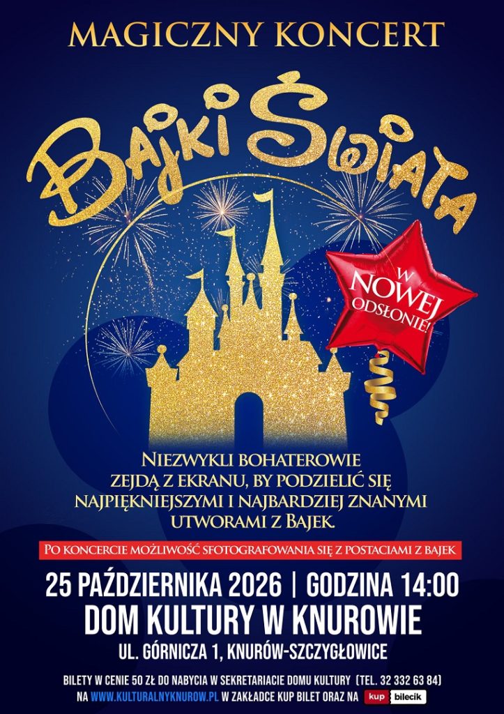 magiczny koncert bajki swiata dom kultury knurow